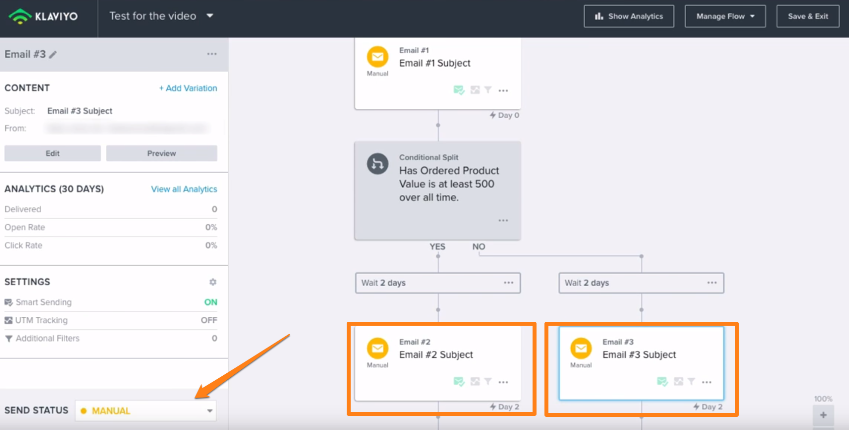 Klaviyo Visual Flow Feature Overview