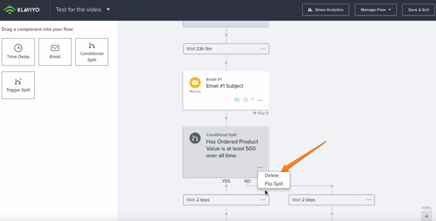 Klaviyo Visual Flow Feature Overview