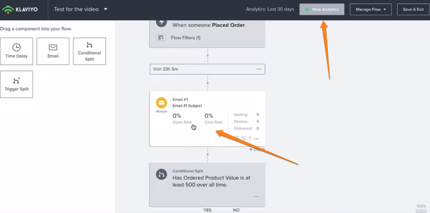 Klaviyo Visual Flow Feature Overview