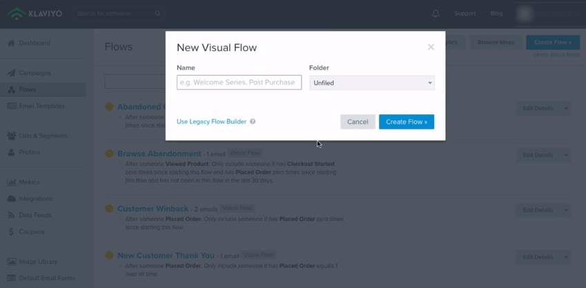 Klaviyo Visual Flow Feature Overview