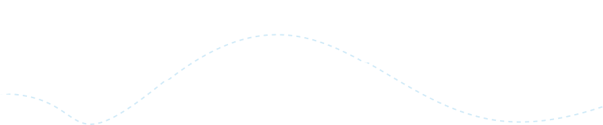 Dashed curved line