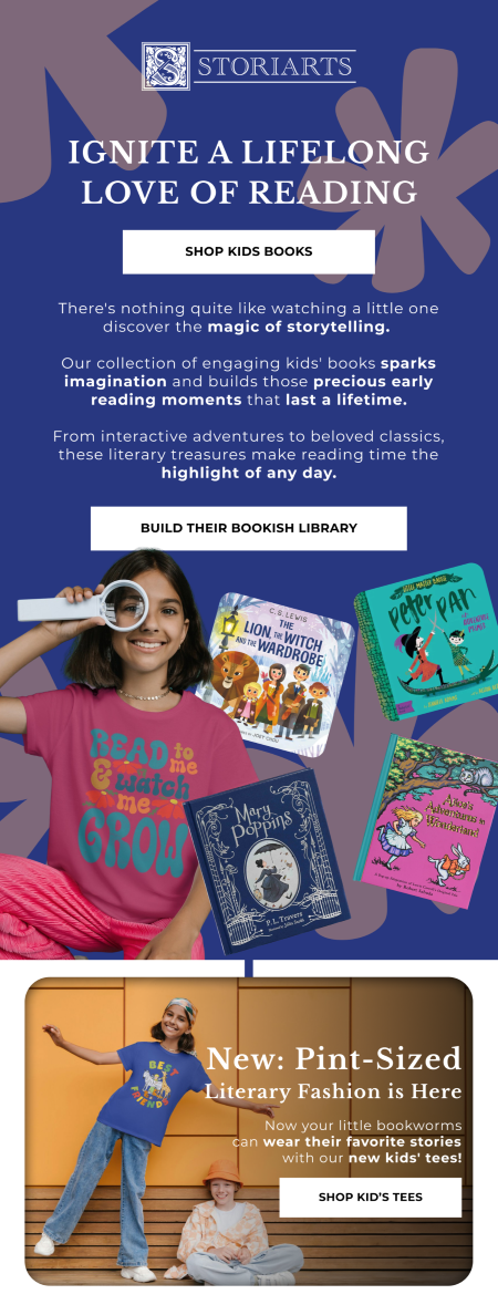 Email design with kids books from Storiarts by Flowium.