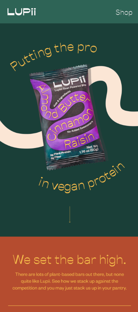 Vegan email design from LUPii.