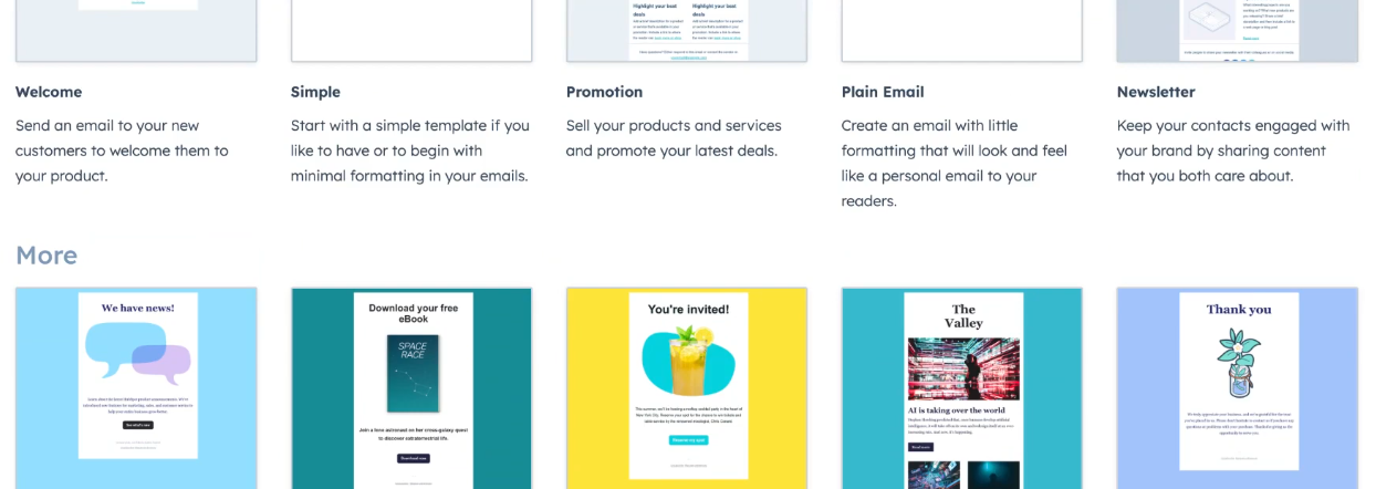HubSpot Design Features.