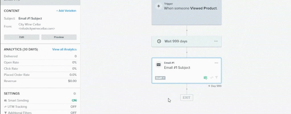 manage flow - how to build browser abandonment flow in klaviyo 