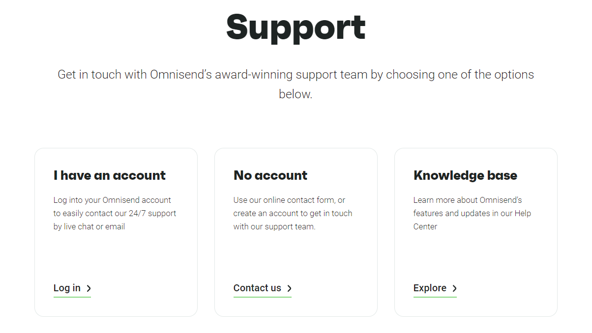 Omnisend Customer Support image.