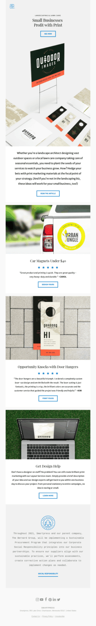 B2B email campaign example