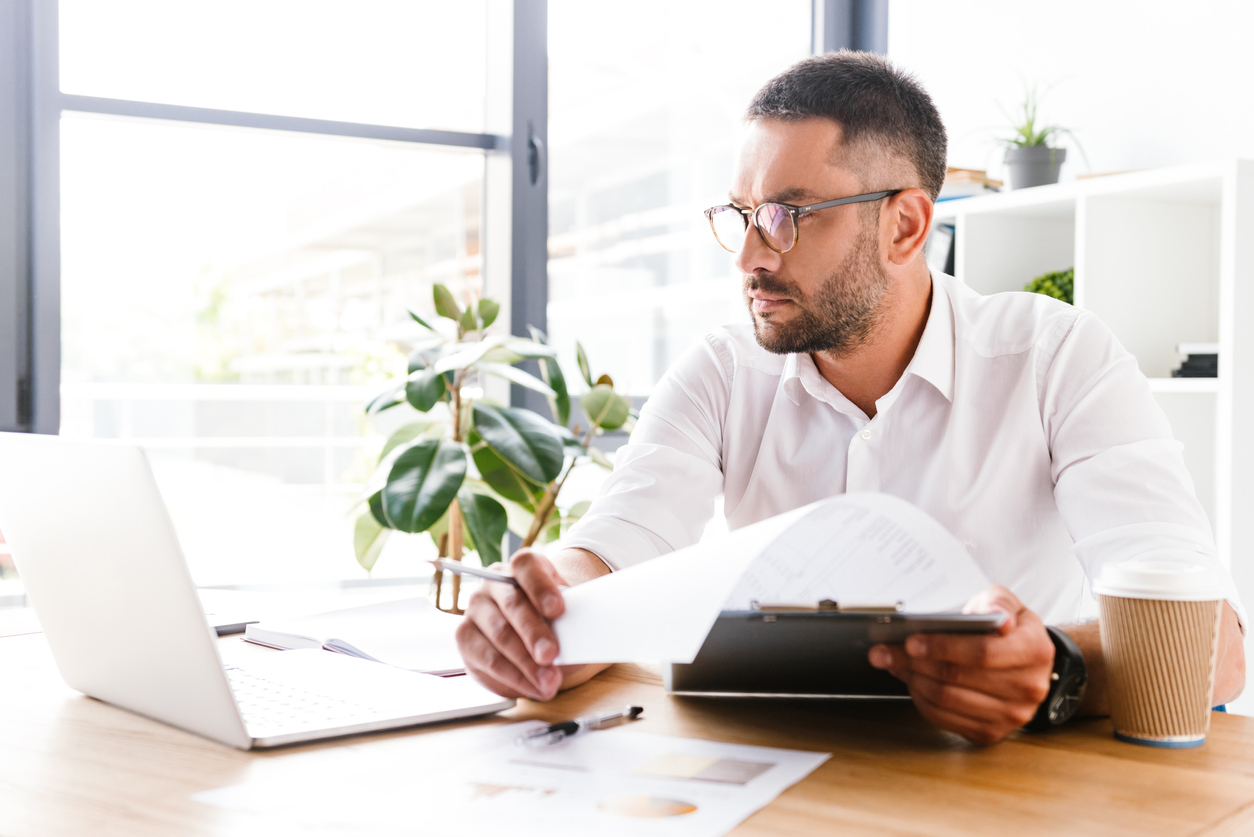 Man checking if his sms marketing is GDPR compliant