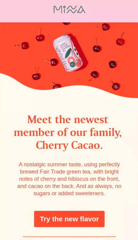 Email Announcement of Product Launch.