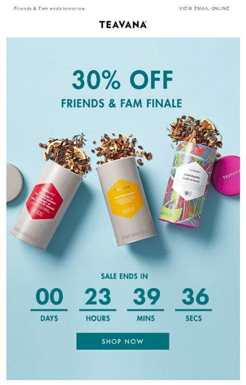 Email with Special Launch Discounts.