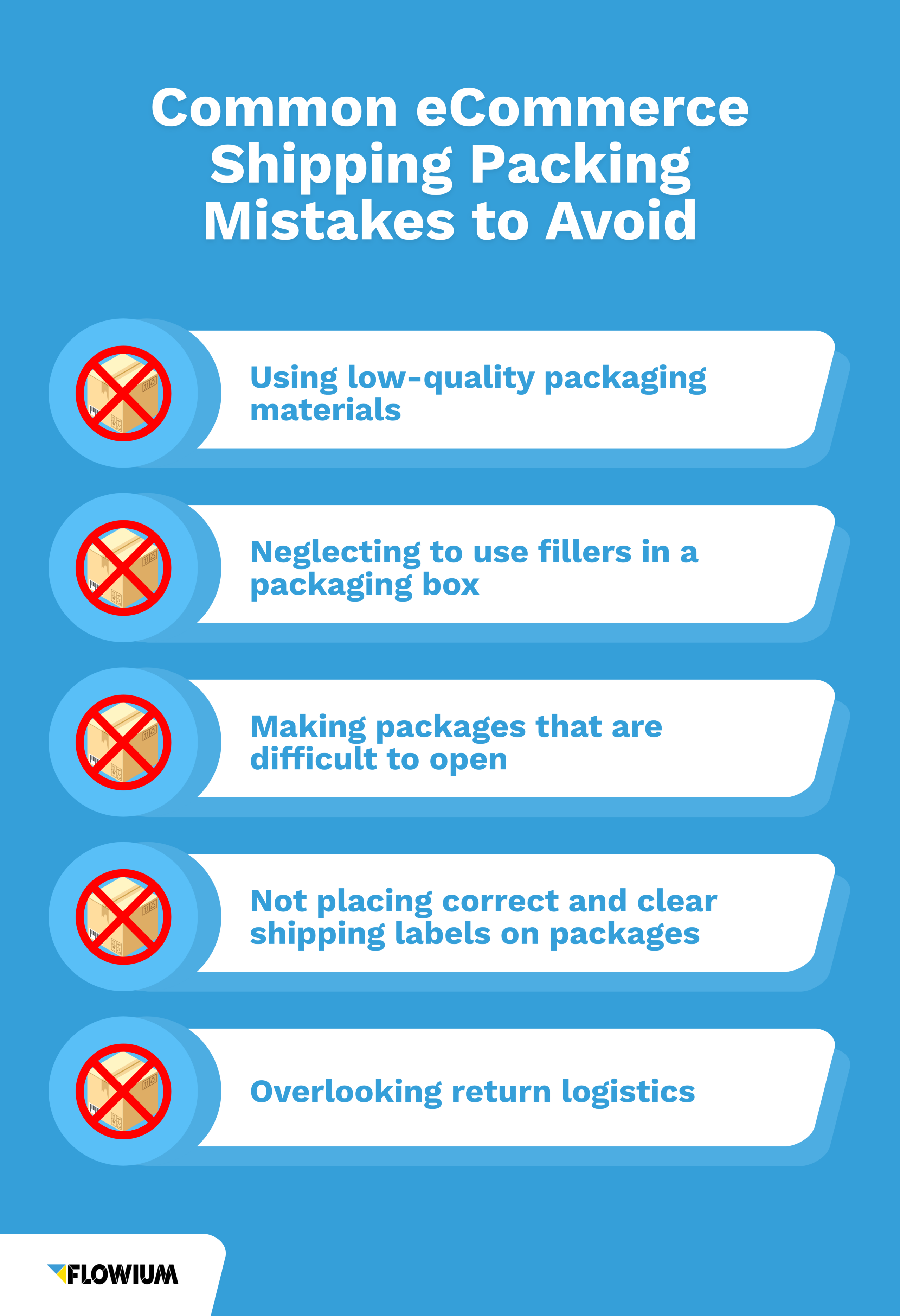 Common packaging mistakes in ecommerce shipping