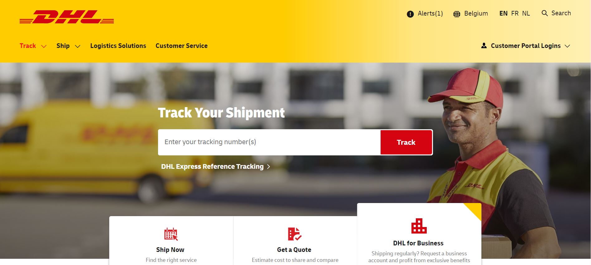 DHL for freight shipping