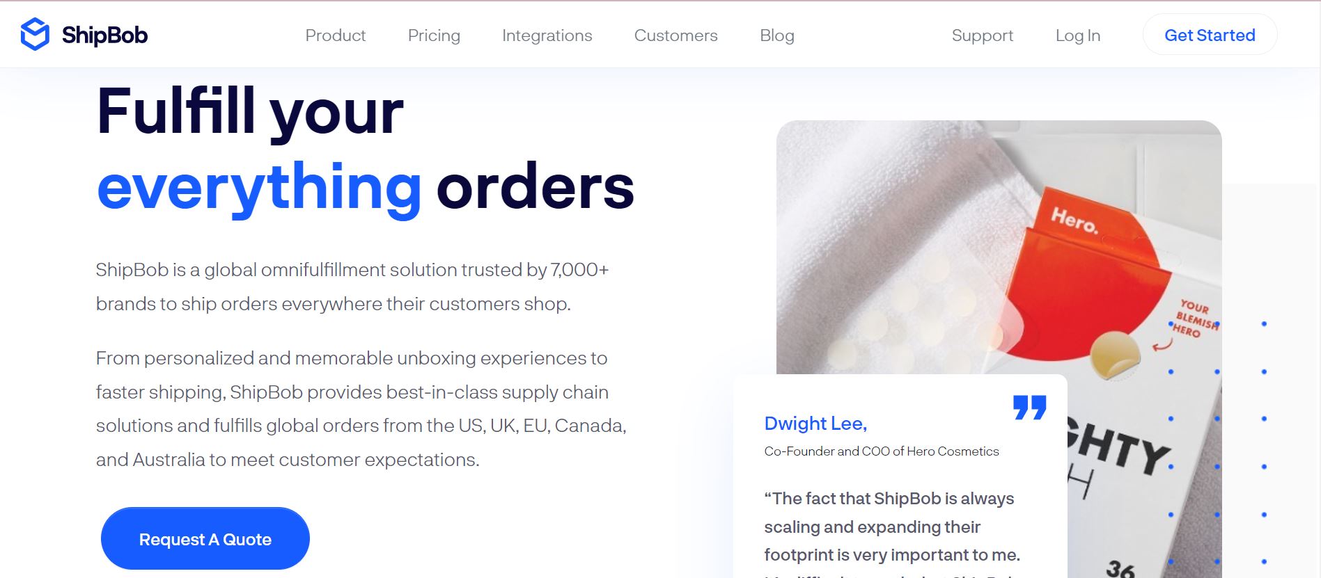 Shipbob, a software for ecommerce shipping