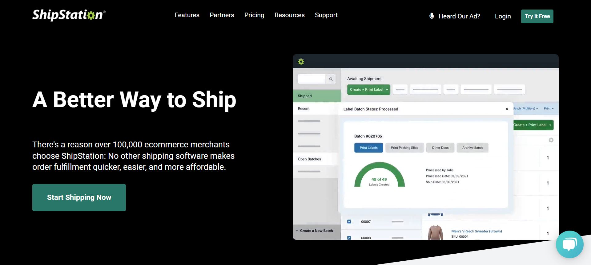 Shipstation for ecommerce shipping