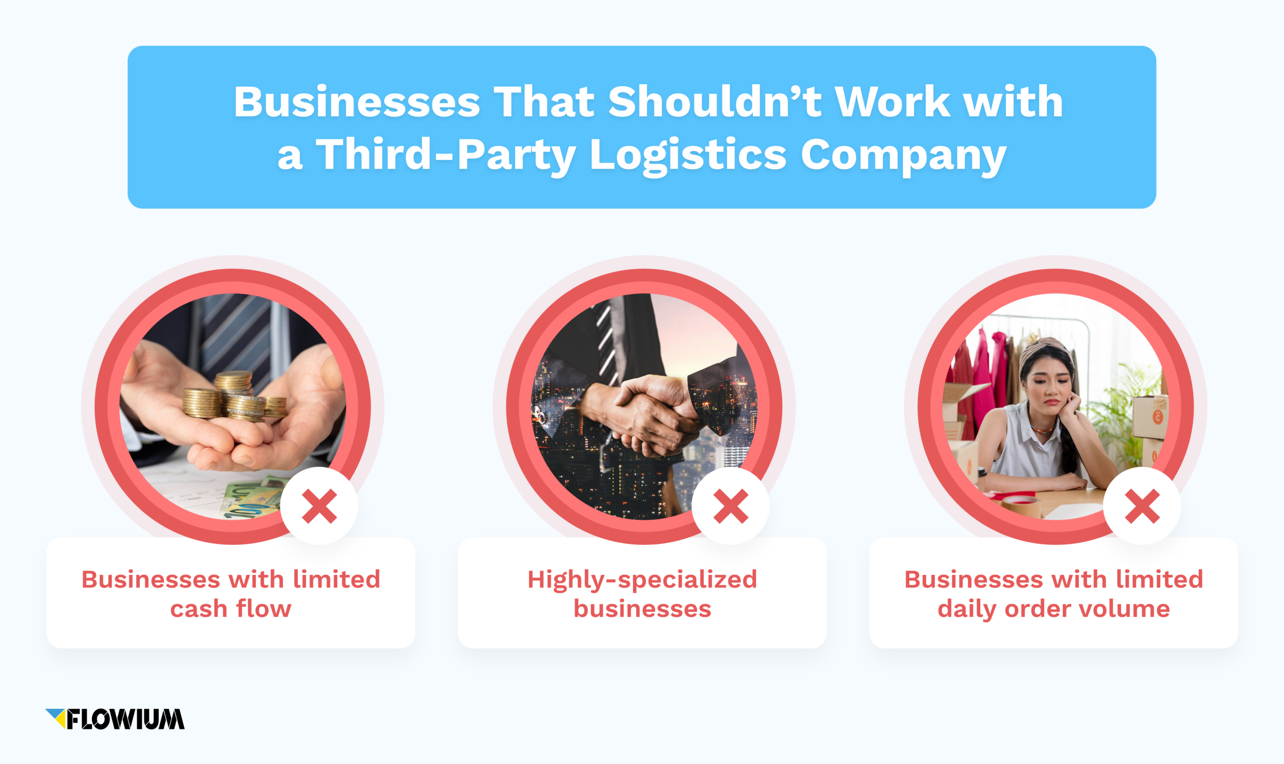 Businesses that shouldn't work witha 3rd party logistic service