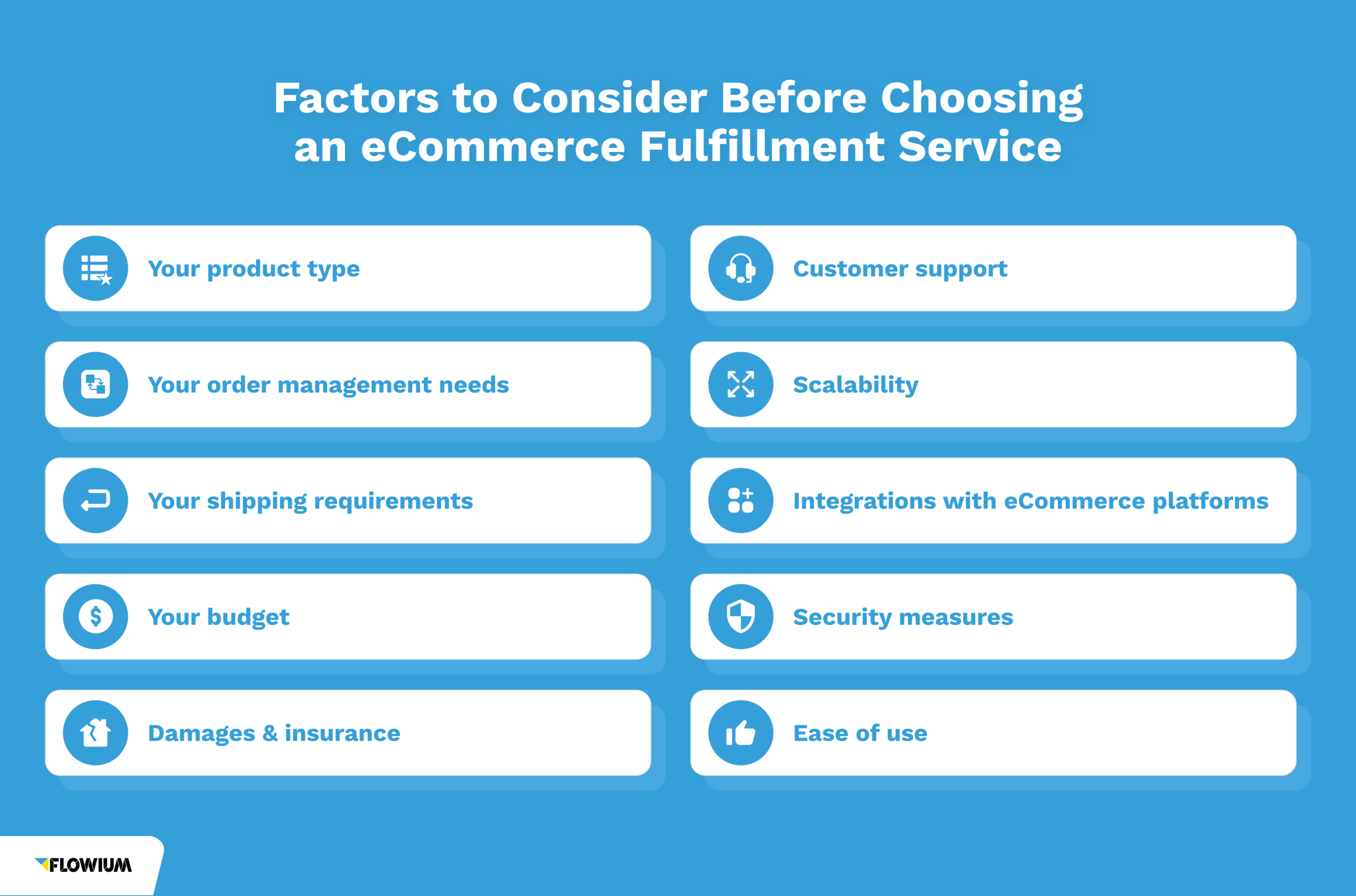 Factors to consider before choosing an ecommerce fulfillment service