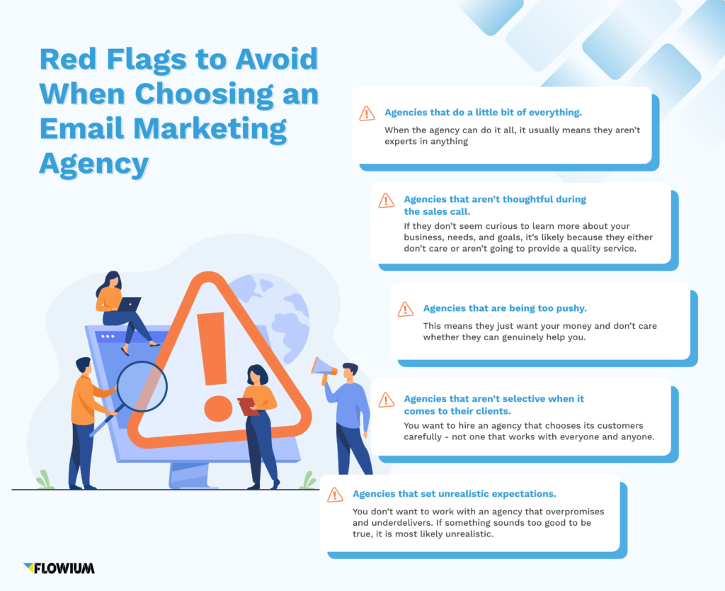 How to choose an email marketing agency: red flags