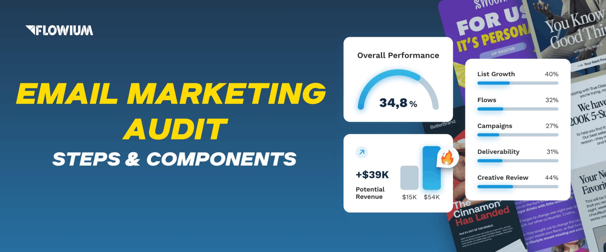 Email Marketing Audit: Steps & Components blog post thumbnail.