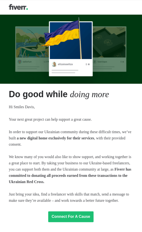 National Nonprofit Day email.