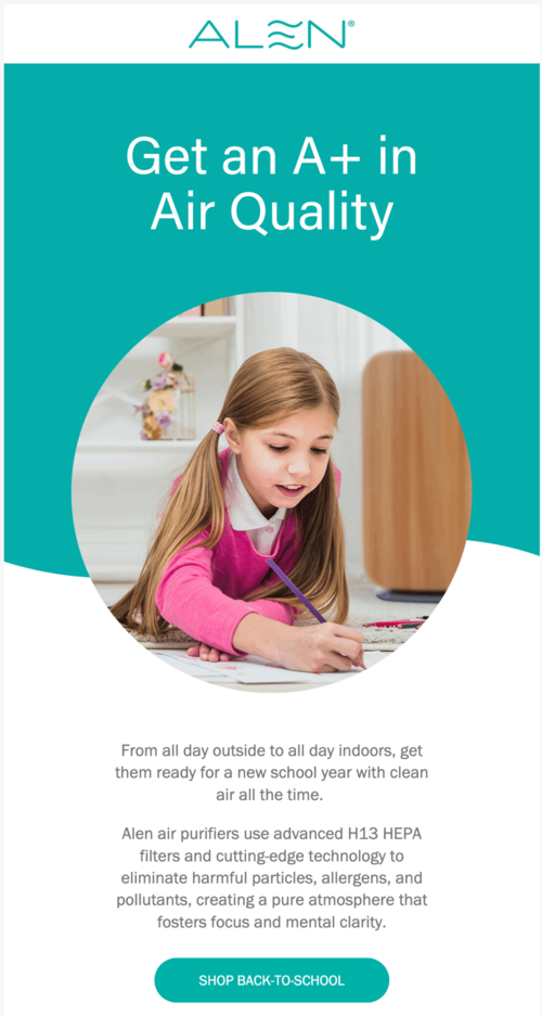 National Back-to-School Prep Day email.