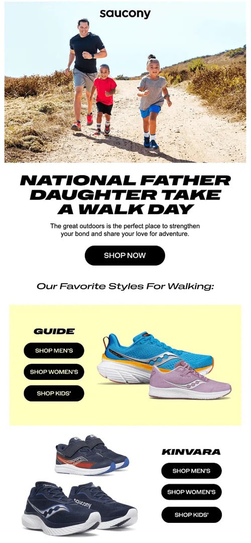 National Son and Daughter Day email.