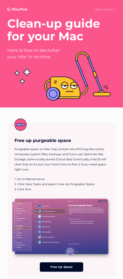 National CleanUp Day email design.