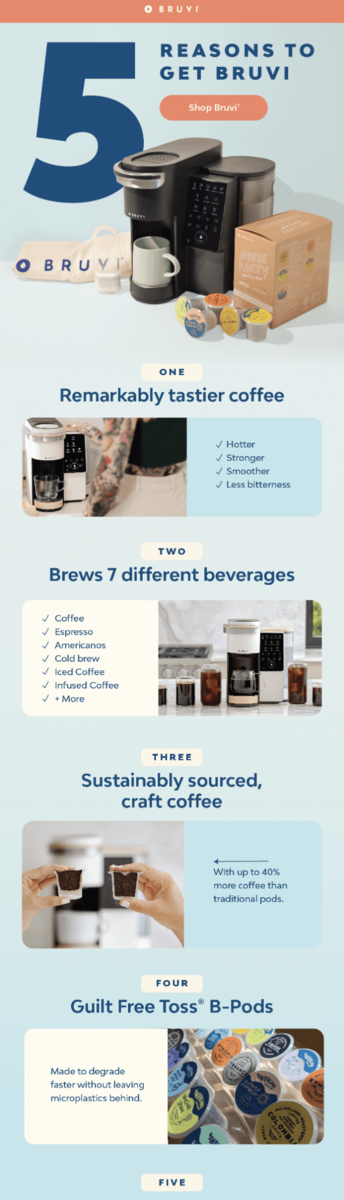 National Coffee Day email example.