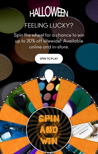 Interactive email design for Halloween.