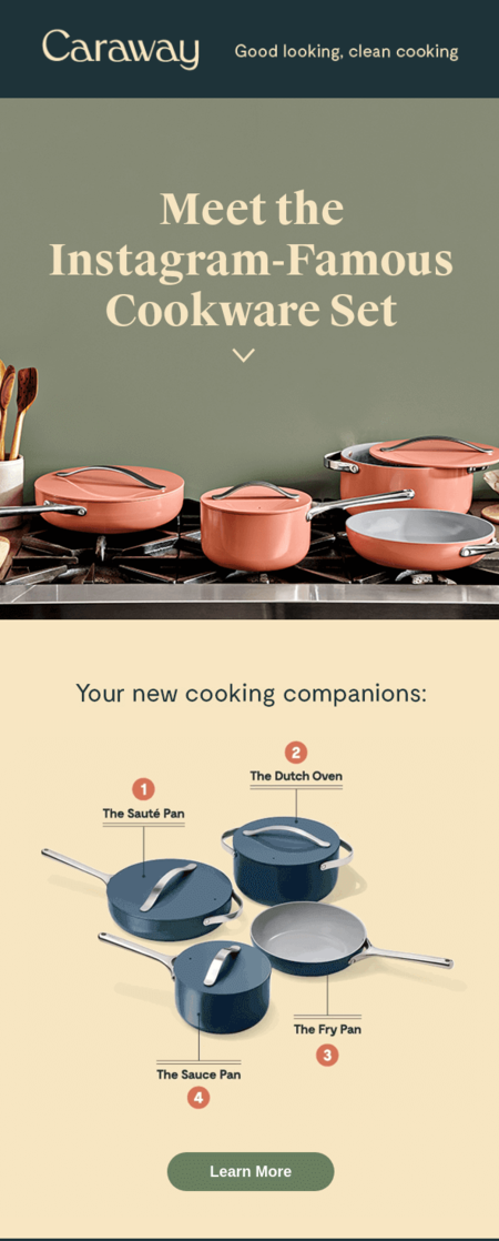 National Cooking Day email design.