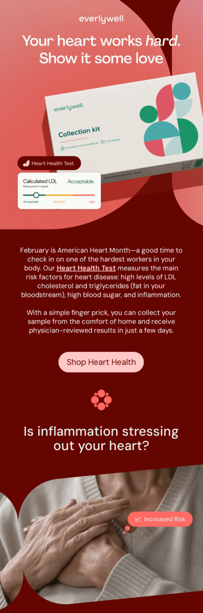 World Heart Day email example.