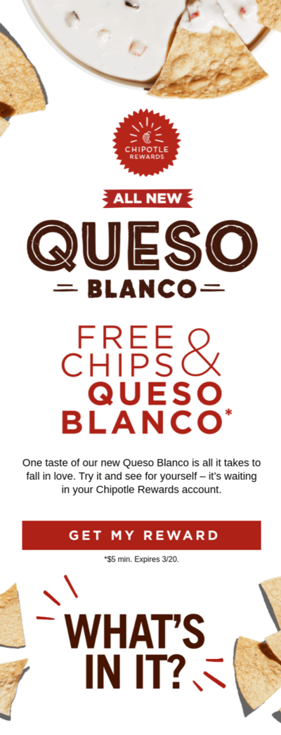 National Queso Day email design.
