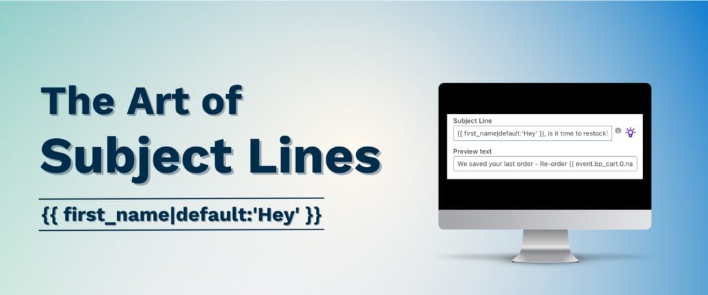 the art of subject line
