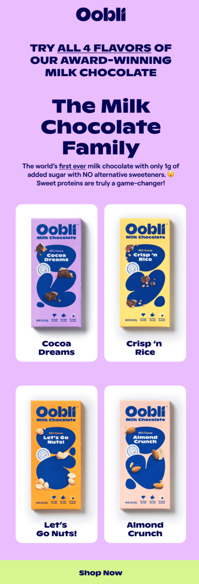 Chocolate Day email design.