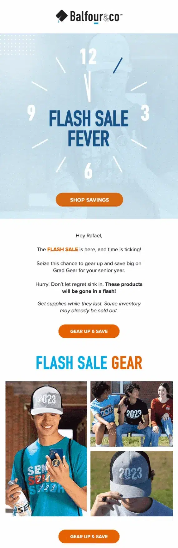 Sale promotion with email marketing GIFs.