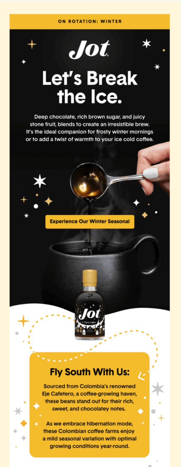 One CTA email example by Flowium.