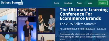 An image promoting Sellers Summit.