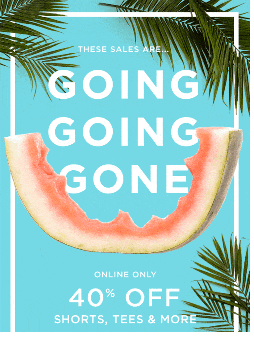 End-of-Summer Sales email.