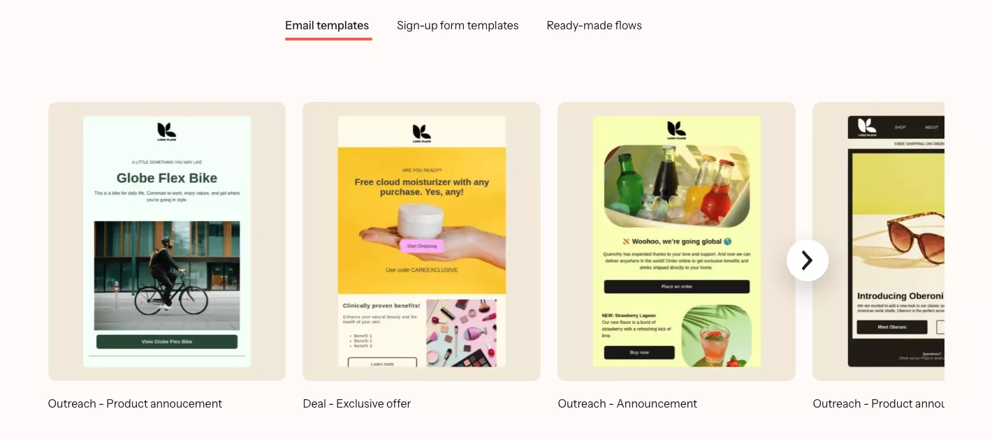 Showcase of premium-quality free emails templates for business use, promoting professional online branding.