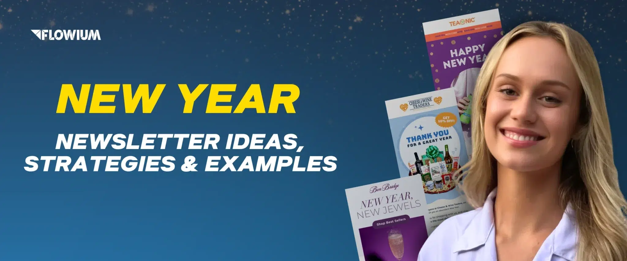 Maxime Siebinga, Flowium team member on blue background.