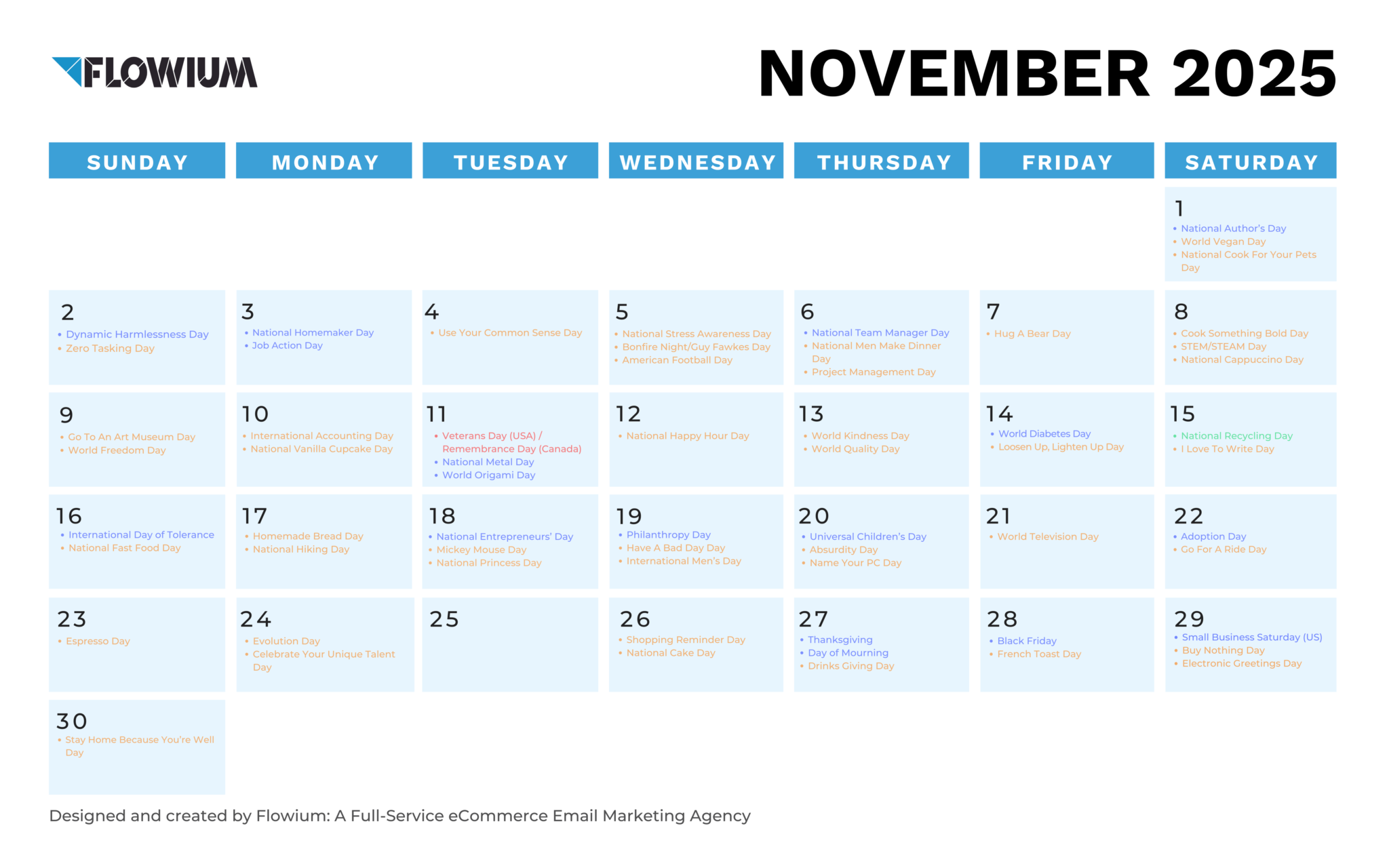 60+ Inspiring Ideas for November Newsletter 2025 | Flowium