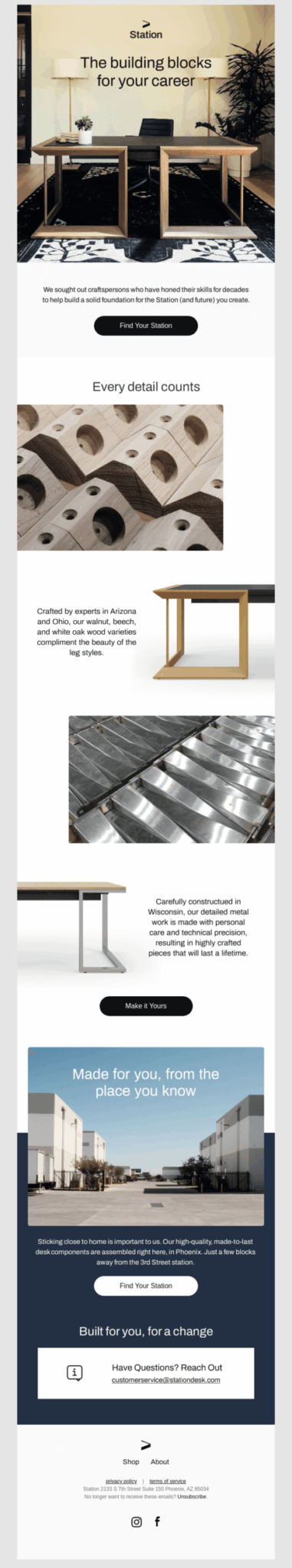 Email example for Organize Your Home Office Day.