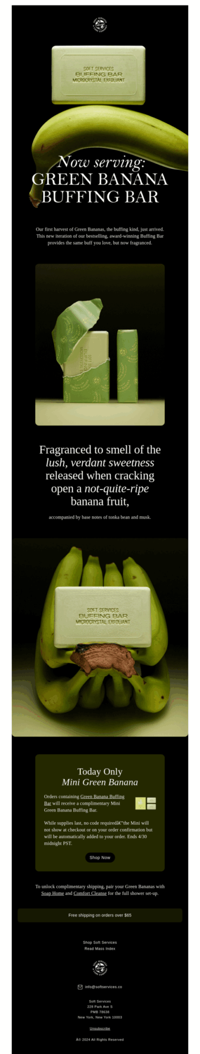 National Banana Day email design.