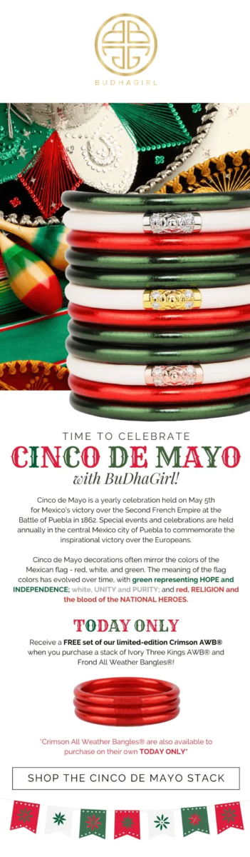 Educational Email about Cinco de Mayo.