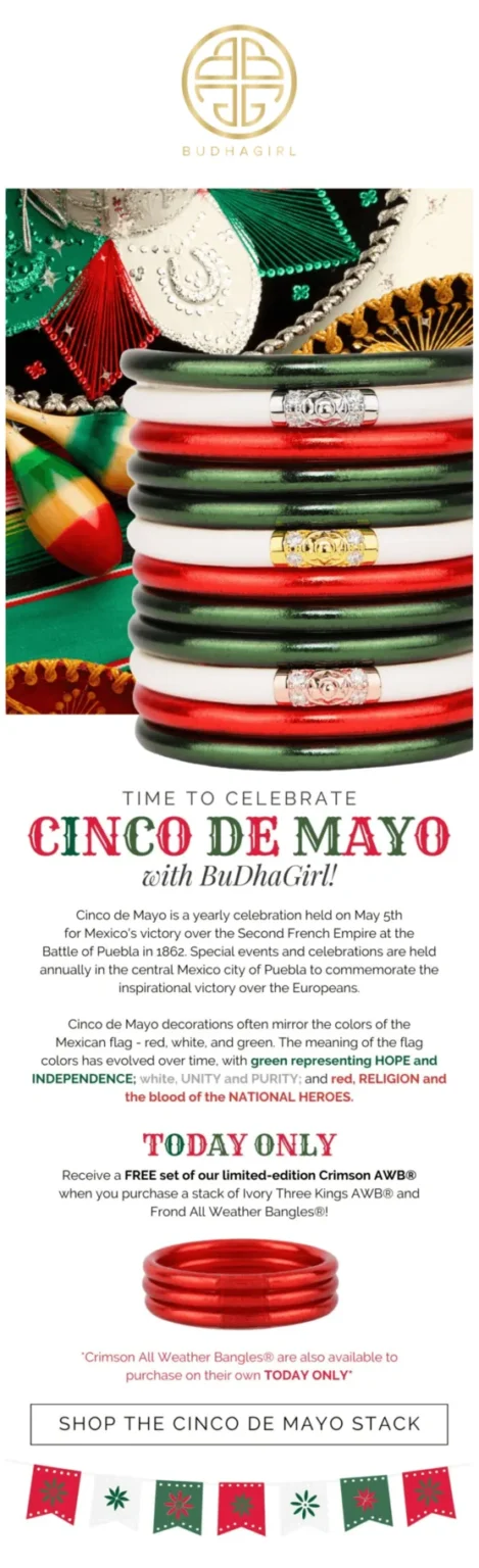 Educational Email about Cinco de Mayo.