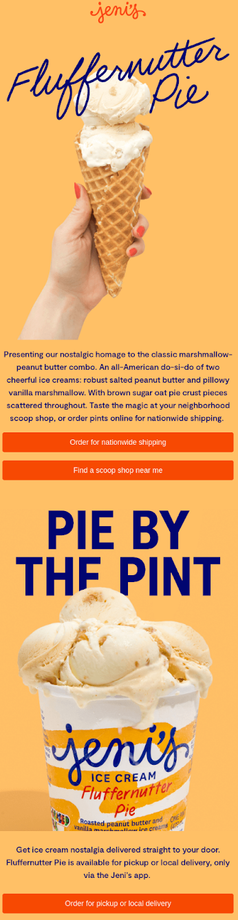 An example of the “Munchies” Moment in email.