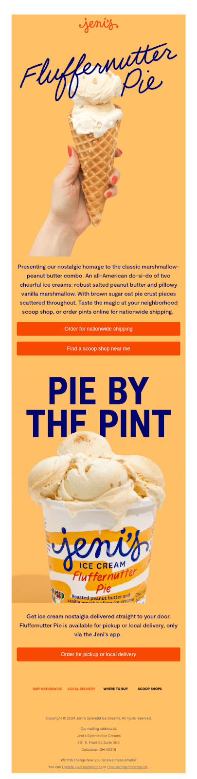 An example of the “Munchies” Moment in email.