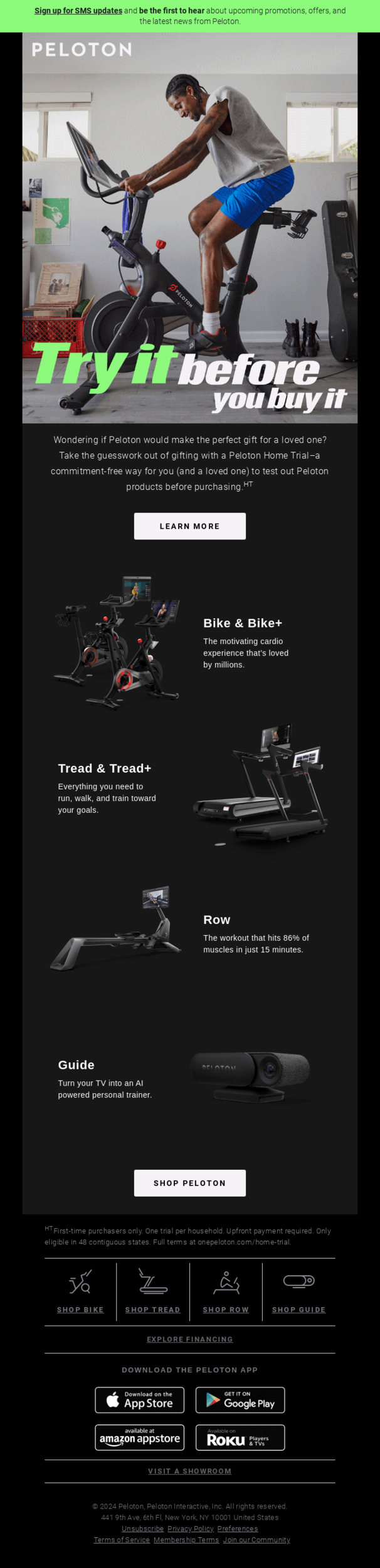 National Exercise Day email design.