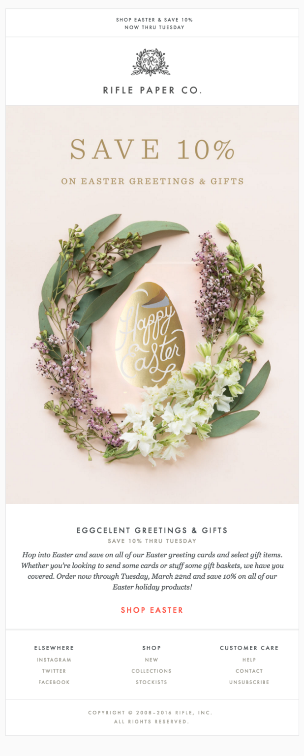 Easter Email: 14 Best Campaign Ideas and Examples | Flowium