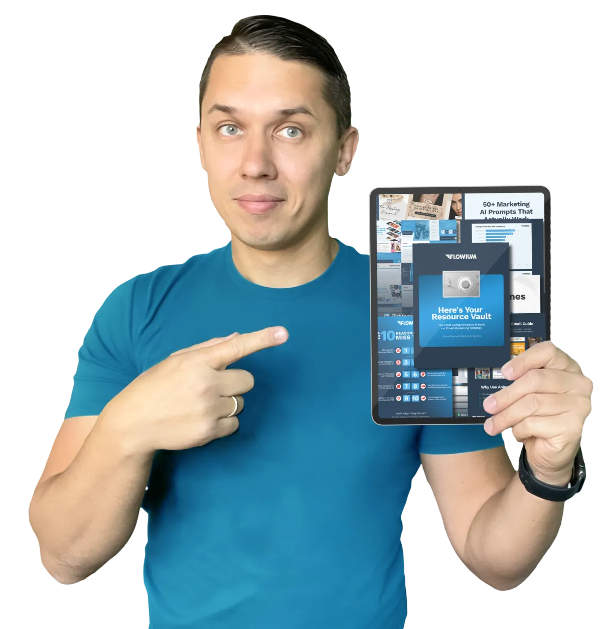 Andriy with a resource vault.