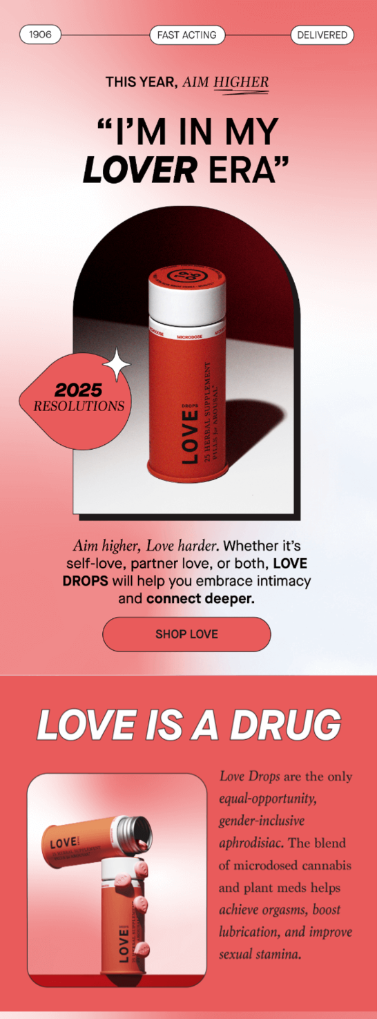 Global Love Day email exmple.